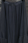 Marc Le Bihan patchwork layered skirt France Handmade MLB-2583-DUSTY GREY
